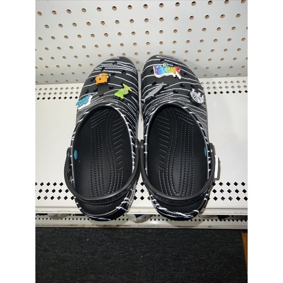 Crocs Ron English Party Animals Classic Slip On Clogs Mens Size 11 Zebra Black main image 5